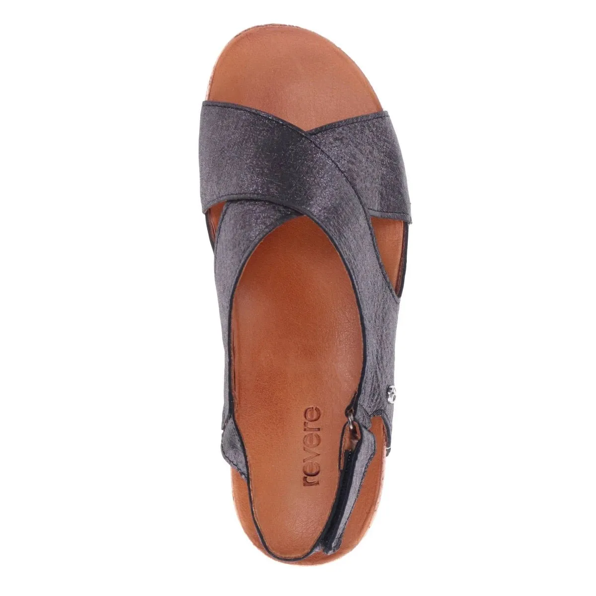 Revere Cottesloe Women's Back Strap Sandals In Black