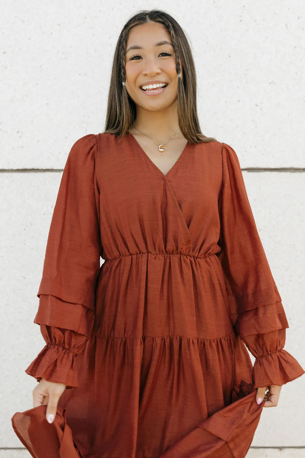 Shaylyn Dress-Terracotta