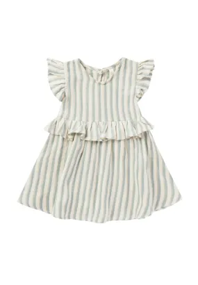 The Brielle Dress by Rylee   Cru - Ocean Stripe - KIDS