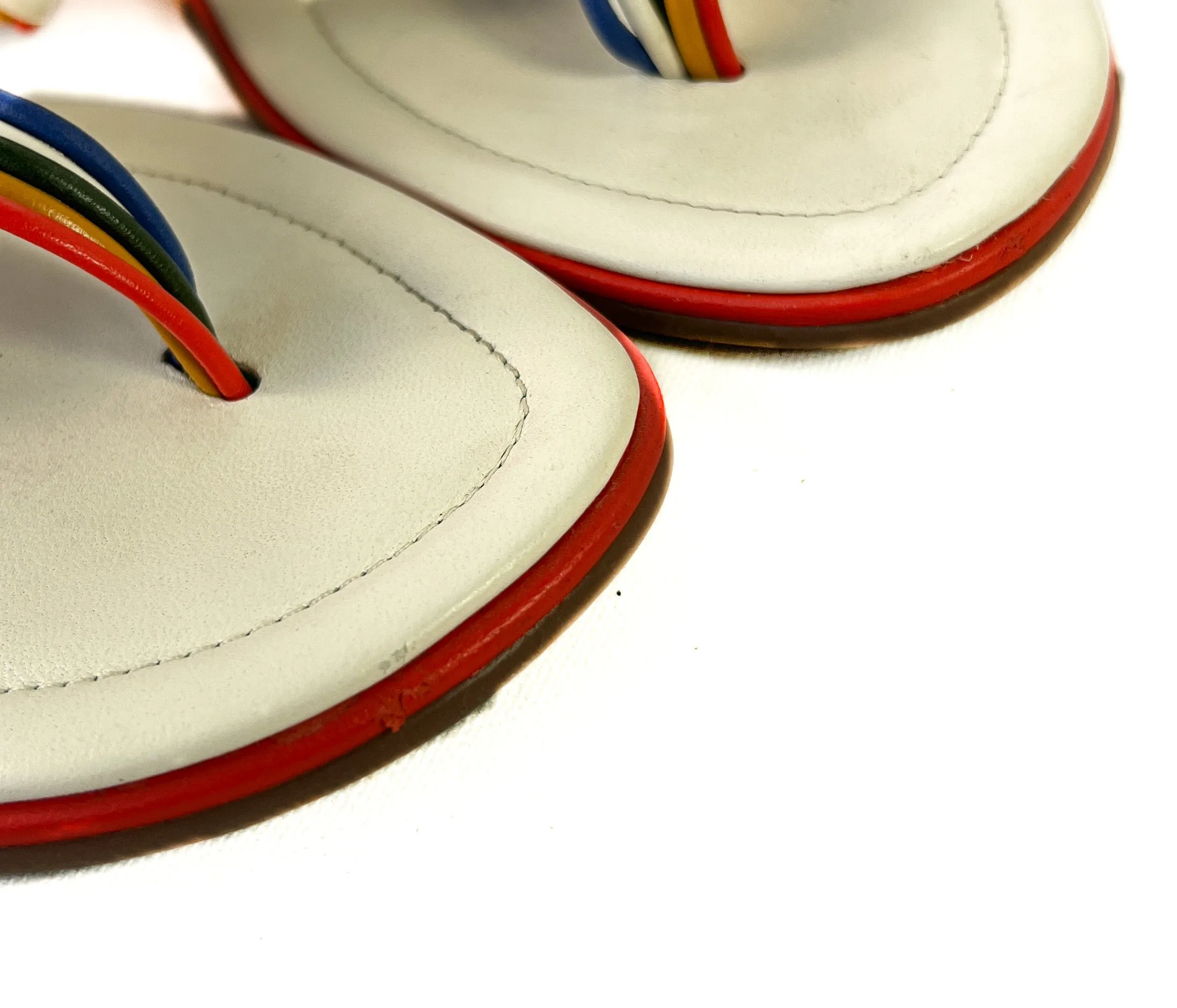 Tory Burch rainbow leather Miller sandals size 9