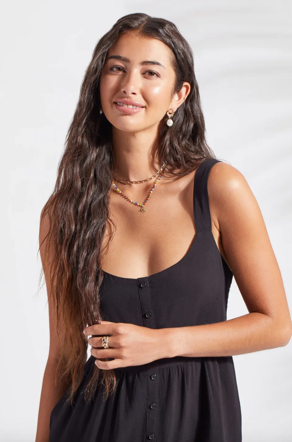 TRBL Button Front Jumpsuit
