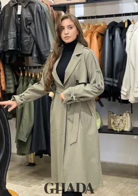 Trench oversize en vert