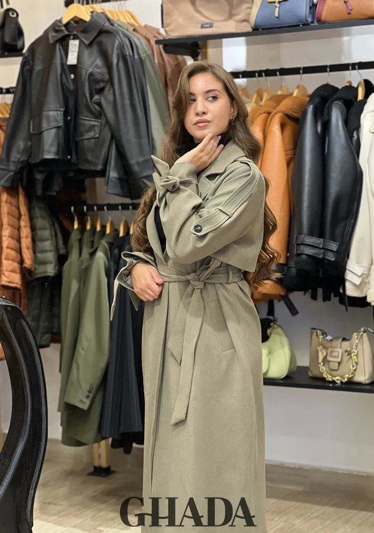 Trench oversize en vert