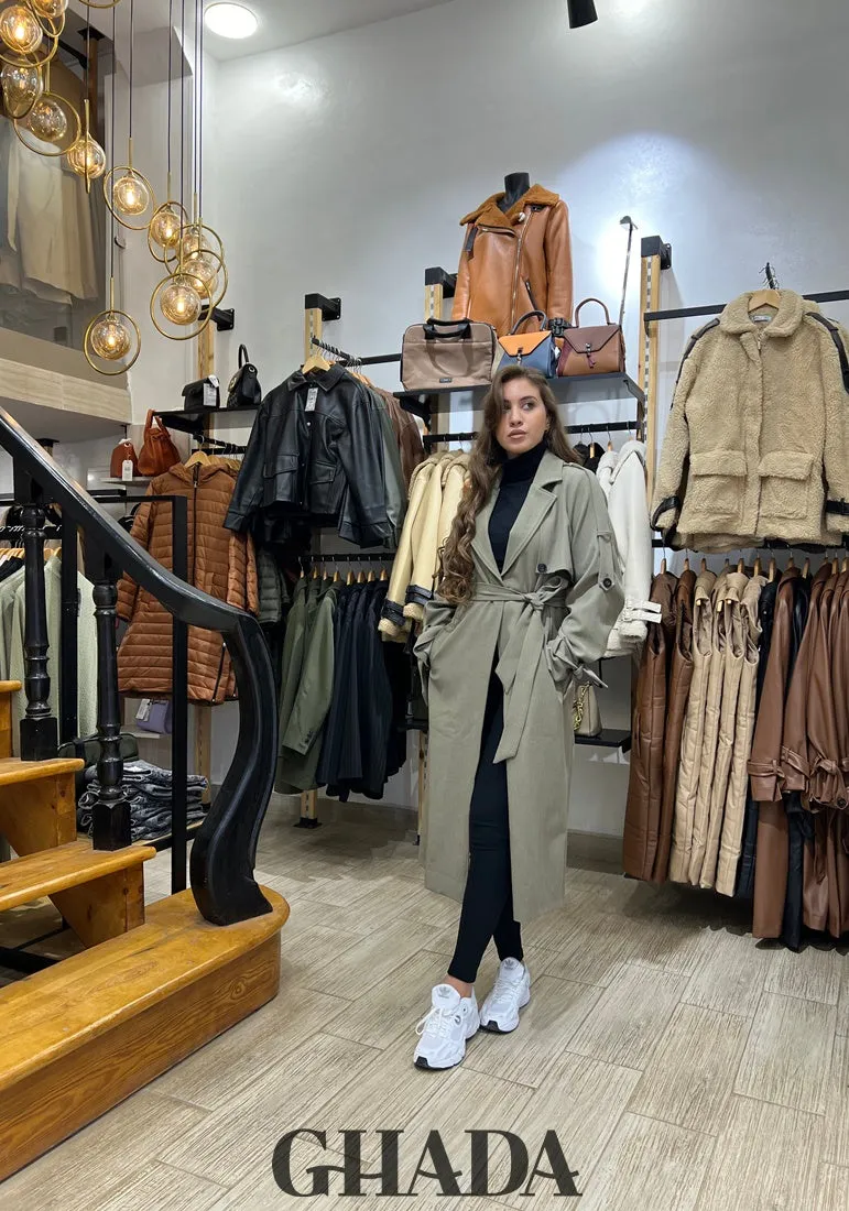 Trench oversize en vert