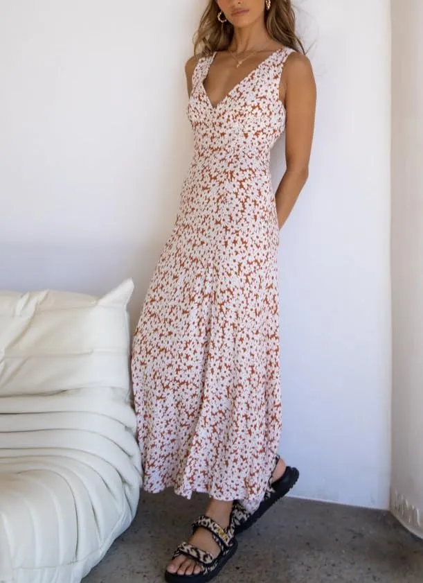 Women Y2k Deep V Neck Maxi Dress Casual Sleeveless Floral Flowy Long Tank Dress Summer Beach Boho Sundress