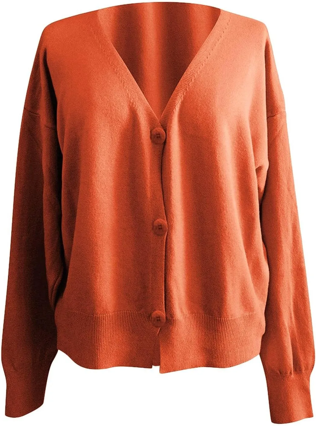 Womens Cropped Cardigan Trendy Fall Fashion Casual Soft Long Sleeve Sweaters Cardigan Button Down Knitwear