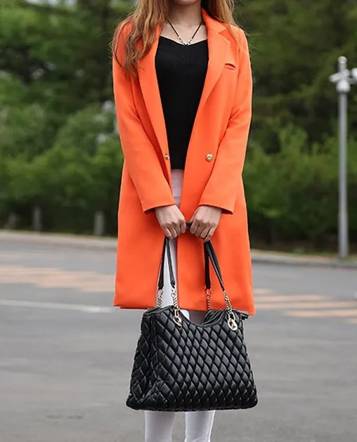 Women's Spring/Autumn Casual Long Blazer In Various Colors