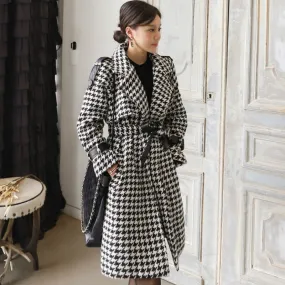 Women's Winter Casual Wool Loose Long Trench